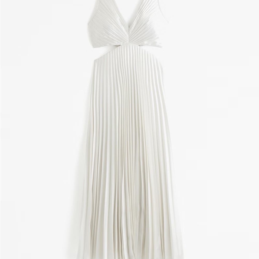 NWT The A&F Giselle Pleated Cutout Maxi Dress